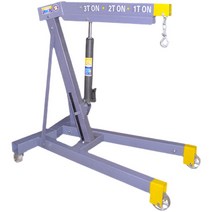 접이식 유압 소형 크레인 기중기 리프트 코끼리작기, 2톤 고정 표준 행거