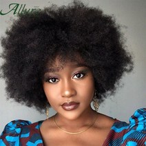 솜털 afro kinky curly wig for black women remy brazilian human hair short sassy human hair wigs natura
