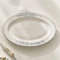 카페 드 봉봉 라인 오벌플레이트, 1P