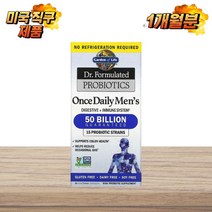 가든오브라이프 프로바이오틱 식물성 30캡슐 500억 유산균 남성용 닥터 포뮬레이티드, 1개, 기본