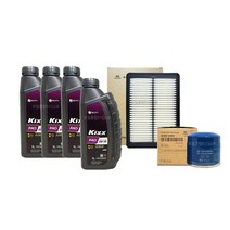 더뉴k5(JF) 2.0가솔린 킥스파오(4L)엔진오일세트35505-C1100(구형모델제외), 1세트, 더뉴k5 2.0CVVL (가솔린)킥스파오