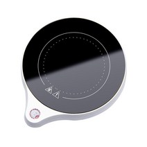 티팟세트 티팟워머 차우리기 도자기티팟 티워머 200W 미니 인덕션 히터 머그 워머 100 ° 핫 티 메이커, 05 round white