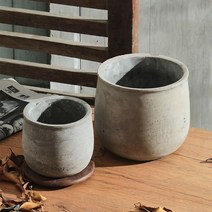 모던 시멘트 화분 빈티지 인테리어 분갈이, 중형