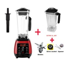 bpa free high power digital touchscreen automatically program 3hp 블렌더 믹서 과즙 짜는기구 푸드 프로세서 아이스 그린 스무디, 협력사, 빨간색 2l 항아리 n 부품, 에게