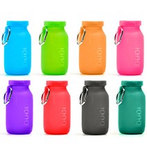 Bubi Bottle 부비바틀 접이식 실리콘 물병 415ml, Green