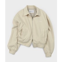 PLACE STUDIO 오버핏 스타디움 투웨이 집업 코튼 자켓 점퍼 블루종 YE