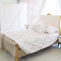 두두 공주 캐노피 모기장-핑크, 단품