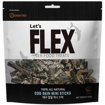 [도그씨] FLEX 대구껍질 미니스틱 500g 코드스킨 애견간식, 상세 설명 참조, 상세 설명 참조