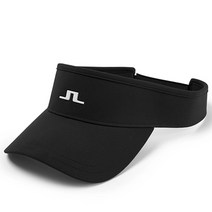 [J.LINDBERG] 남성 골프 바이저 / 제이린드버그 야덴 바이져 / 선캡 모자 / 화이트 네이비 블랙, 3. 블랙(화이트로고)