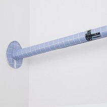 에어컨 난방기 파이프 커버 실외기 가리개 매립 호스 덮개 가스 배관 스티커 패브릭, 바이올렛 라인 사슴 + 길이120cmx둘레14cm