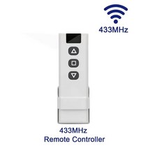 전동커튼 스마트커튼 IOT 자동 Tuya 블라인드 와이파이 커튼 스위치 전기 롤링 셔터 RF433MHz 스마트 라이프 앱 지원 구글 홈 알렉사용 원격 제어, [01] Remote Controller