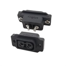 1/2/5Pcs XT60E 암 플러그 배터리 커넥터 Ni 도금 대전류 패널 마운트 고정 DIY RC 전기 자동차 소켓 Adapt, 02 Black_02 2Pcs