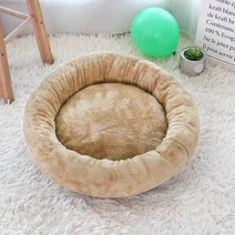 접이식간이침대 벽침대 붙박이 1인용 Cawayi 개집 겨울 따뜻한 애완견 침대 편안한, 65-70cm, 갈색