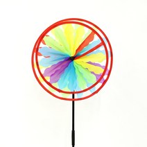 [데팡스] 조경 감성 캠핑 카라반 차박 용품 소품 캠핑바람개비 무지개 스피너 텐트 악세서리, 옵션:무지개 스피너 77cm