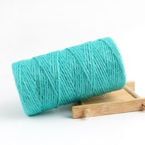 마닐라로프 안전로프 고양이 스크래쳐로프 줄다리기100m롤 다채로운 황마 꼬기 천연 삼베 hessian 코드 대마 로프 작품에 대한 황마 문자열 diy 공예 그림 디스플레이 선물, 레이크 블루