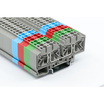 서일전자 USL-5SR4_10P 300V 20A (1EA) 레일용 단자대 터미널블럭 커넥터 DINRAIL, 녹색 (1EA), 선택안함, 1개