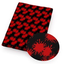 스트레치 니트 패브릭 티슈 바느질 이불 재료 DIY 천 가방 할로윈 웹 공포 혈액 순수/폴리에스터 코튼/4 가지 방법 린넨코튼원단, 50x145cm, 08 1107813