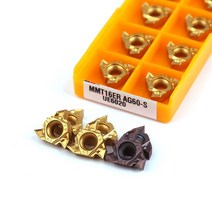 선반 밀링 바이트 mmt16er ag60-s vp15tf ue6020 us735 나사 선삭 공구 초경 인서트 절삭 공구 공작 기계 선삭 인서트, 16er ag60-s us735, 100개(10개)