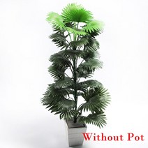 인조 야자수 나뭇잎 인테리어 조화용품 나무 화분 장식 실내용 야외용 조화용품, 90cm 39장, f