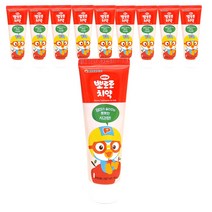 뽀로로 유아 치약 사과향, 90g, 10개