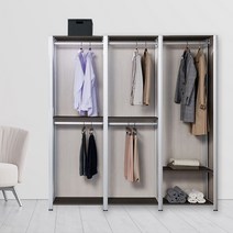 (우드빌) 드레스룸 시스템 행거 옷장 붙박이장 노블 6301/8301, 오크, 8302