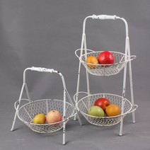 빈티지 스탠드형 철망 바스켓, 1단