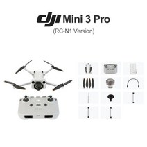 DJI-미니 3 프로 RC 카메라 드론 전문 쿼드콥터 4K/60fps 비디오 삼방향 장애물 감지 34 분 비행 시간 249g, Eu_Standard Set, Mini 3 Pro (RC-N1)