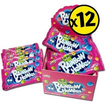 레인보우 츄스 대용량 캔디 젤리빈 (25g X 24봉) 600g (12개세트) 사무실 학교 학원 탕비실 단체 간식 수, one option, one option