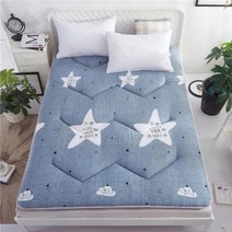 싱글침대 미끄럼 방지 가벼운 매트리스 가정용 호텔 침구 보호 패드 학생 접이식 다다미 바닥 수면 매트, 180x200cm