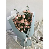 에밀리정원 자나장미 50송이 꽃다발 꽃선물 프로포즈, 민트