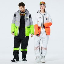 해브위 남여공용 커플 스키복 스노우 보드복 상하세트 2022년