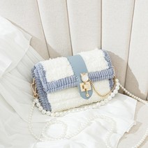 코바늘DIY 초보 미니백뜨개질 스퀘어백 가방만들기 가방뜨기좋은실 취미키트 손뜨개가방 손뜨개 뜨개가방만들기 뜨개질 가방, 파란색(재료 꾸러미 직접 만들기) 도구+가르치기