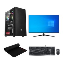 사무용 조립 PC 컴퓨터 세트 업무용 인강용 가정용 데스크탑 본체 + 24인치 모니터, 2번 사무용 세트 G6400+24인치 모니터