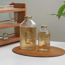 델 레트로 쥬스병 2P세트 2size / 뚜껑포함 보리차병 물병 오렌지주스병, 500ml 2P세트