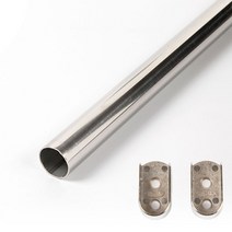스텐 파이프 옷봉 옷걸이봉 소켓세트, 16파이-800mm