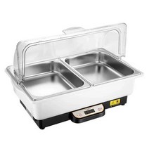 호텔 케이터링 가열 보온통 뷔페 전기 스테인레스 용기, 1칸ㅣ스텐