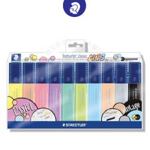 스테들러 364-CWP10 형광펜 파스텔 컬러 10색 세트