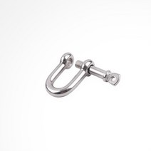 D 샤클 와이어로프 체결 연결고리 스텐 사클 D형 4mm, 단품