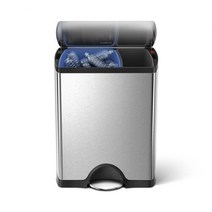 [포커시스][Simplehuman]심플휴먼 디럭스 레턴귤러 재활용 휴지통_46L SPH-CW1830