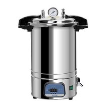 오토클레이브 고압 멸균 스테인리스 살균 자동 실험실 증기 수직 고온 기계 화학 소독 합성 스틸 챔버, LSH-12B