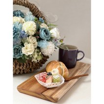 PABLO(파블로) 호주산 통원목 캄포도마 플레이팅도마 회도마 서빙보드, 버베나 S 라운드형(캄포)