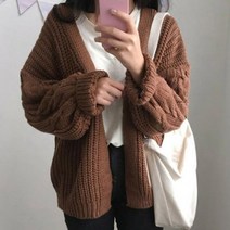 쇼프 청자켓 쿨샵 클래식 여성가디건 오버핏 니트가디건 쉬폰 스타일 스판 9W9D02C7