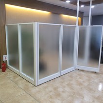 퍼니스원 60t불투명 강화유리파티션 높이 1200, 불투명 w800