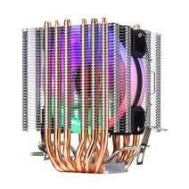 IWONGOU-인텔 Lga1700 AMD 허리케인 4 핀 PWM 에어 쿨러 Cpu 냉각 팬 6 히트 파이프 프로세서 x99 2011, 03 AM4-AM3, 1 FAN 3PIN WITH LAMP