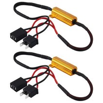 호환 자동차 부품 부속품 50W H1 h10 자동차 부하 저항 오류 제거기 LED 디코더 Canbus 무료 배선 라이트, 한개옵션1, 08 9007