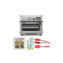 Cuisinart 쿠진아트 Digital TOA65 에어프라이어 토스터 오븐실버 나일론 집게 요리책 실리콘 스푼 주걱 및 오븐 미트 번들5개 품목 포함