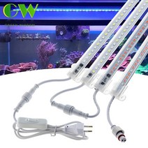 식물들 햇빛아래식물등 식물재배기 ac 220v led 성장 빛 전체 스펙트럼 led, 5개 세트, 3 빨강 1 파랑, 연결 와이어로