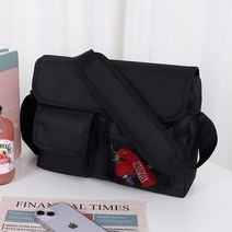하이드웨이 미디엄 메신저 학생 백 캔버스 크로스 캐주얼 리버스 메신저백