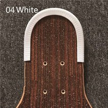 스케이트보드 롱보드 데크 가드 프로텍터 u 채널 디자인 고무 및 강철 파트 부품 149, 04 White