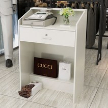 계산대 카운터 포스기 매장 인포데스크 바 미용실 1200 옷 가게 1, 80x40x110cm, A타입미디엄화이트